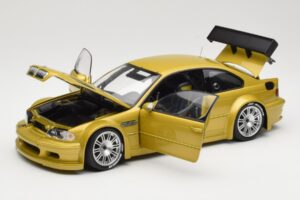 BMW M3 E46 GTR Street Phoenix Yellow Minichamps 1:18 80430309444 Kov – obrázek 2 z 8