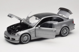 BMW M3 E46 GTR Street Stříbrně Šedý Kyosho 1:18 08507S Kov – obrázek 2 z 8