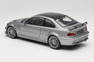 BMW M3 E46 GTR Street Stříbrně Šedý Kyosho 1:18 08507S Kov – obrázek 7 z 8