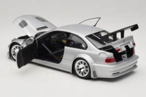 BMW M3 E46 GTR Street Stříbrný Minichamps 1:18 100012100 Kov – obrázek 5 z 8