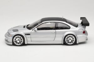 BMW M3 E46 GTR Street Stříbrný With Carbon Roof Minichamps 1:18 100012102 Kov – obrázek 4 z 8