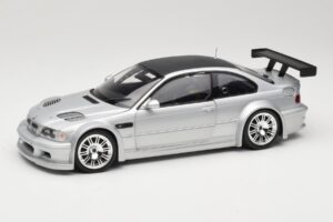 BMW M3 E46 GTR Street Stříbrný With Carbon Roof Minichamps 1:18 100012102 Kov