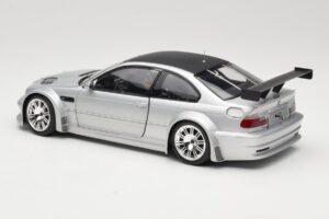 BMW M3 E46 GTR Street Stříbrný With Carbon Roof Minichamps 1:18 100012102 Kov – obrázek 7 z 8