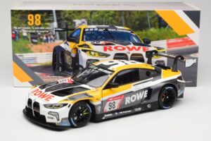 BMW M4 GT3 #98 M. Wittmann / S. van der Linde Rowe Racing ADAC 24h Nurburgring 2023 Minichamps 1:18 113232098 Kov – obrázek 8 z 8