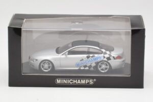 BMW M6 E63 IAA Frankfurt Stříbrný Minichamps 1:43 M6001 Kov – obrázek 4 z 4