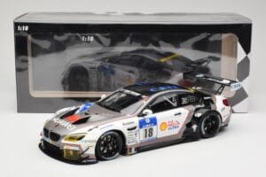 BMW M6 GT3 F13 #18 Schubert Motorsport A. Farfus / J. Krohn 24h Nurburgring 2016 Minichamps 1:18 155162618 Kov – obrázek 6 z 6