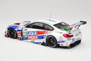 BMW M6 GT3 F13 #96 Turner Motorsport B. Auberlen / R. Foley Class Winner Petit Le Mans 2019 Minichamps 1:18 153192696 Kov – obrázek 5 z 6