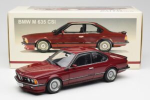 BMW M635 CSi E24 Karmin Červený AUTOart 1:18 70528 Kov – obrázek 8 z 8