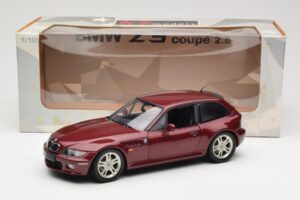 BMW Z3 Coupe 2.8 Red Metallic UT Models 1:18 20423 Kov – obrázek 8 z 8