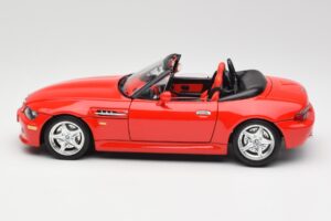 BMW Z3 E36/7 Roadster Červený Bburago 1:18 3349 Kov – obrázek 4 z 8