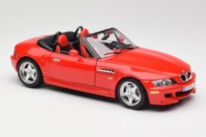 BMW Z3 E36/7 Roadster Červený Bburago 1:18 3349 Kov – obrázek 6 z 8