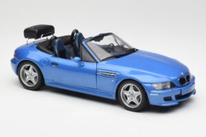 BMW Z3 M Roadster S Nosičem Zavazadel Modrý Metalický UT Models 1:18 20416 Kov – obrázek 6 z 8