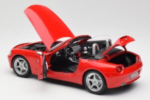 BMW Z4 E85 Roadster Červený Bburago 1:18 34046 Kov – obrázek 5 z 8