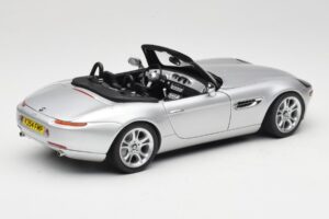 BMW Z8 E52 Kabriolet Stříbrný Kyosho 1:18 80432411551 Kov – obrázek 3 z 8