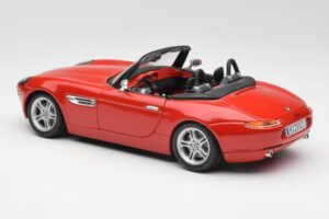 BMW Z8 E52 Červený Metalíza Bburago 1:18 18-12032 Kov – obrázek 7 z 8