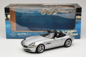 BMW Z8 Stříbrný 007 The World Is Not Enough AUTOart 1:18 70511 Kov – obrázek 8 z 8