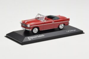 Borgward Isabella Kabriolet Červený Minichamps 1:43 400096060 Kov – obrázek 2 z 4