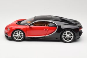 Bugatti Chiron Černý & Červený Bburago 1:18 18-11040 Kov – obrázek 4 z 8