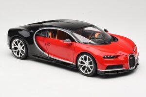 Bugatti Chiron Černý & Červený Bburago 1:18 18-11040 Kov – obrázek 6 z 8