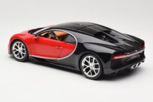 Bugatti Chiron Černý & Červený Bburago 1:18 18-11040 Kov – obrázek 7 z 8