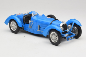 Bugatti Type 51 Grand Prix #14 Modrý Bburago 1:18 3012-M1 Kov – obrázek 4 z 6
