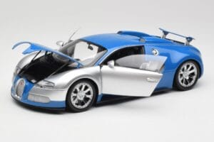 Bugatti Veyron Edition Centenaire Chrome Blue Minichamps 1:18 100110850-O Kov – obrázek 2 z 7
