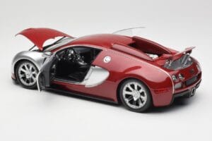Bugatti Veyron Edition Centenaire Chrome Red Minichamps 1:18 100110851-O Kov – obrázek 5 z 8
