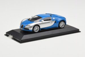 Bugatti Veyron Centenaire Modrá Metalíza Stříbrný Minichamps 1:43 400110850 Kov – obrázek 2 z 4