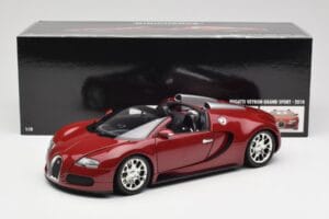 Bugatti Veyron Grand Sport Červený Minichamps 1:18 100110832 Kov – obrázek 9 z 9