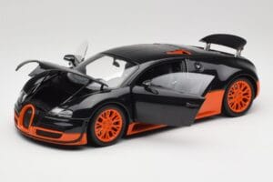 Bugatti Veyron Super Sport World Record Edition Carbon & Orange Minichamps 1:18 100110840 Kov – obrázek 2 z 8