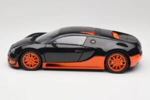 Bugatti Veyron Super Sport World Record Edition Carbon & Orange Minichamps 1:18 100110840 Kov – obrázek 4 z 8