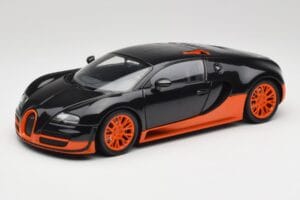 Bugatti Veyron Super Sport World Record Edition Carbon & Orange Minichamps 1:18 100110840 Kov