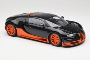 Bugatti Veyron Super Sport World Record Edition Carbon & Orange Minichamps 1:18 100110840 Kov – obrázek 6 z 8