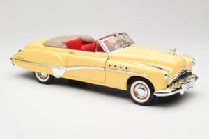 Buick Roadmaster Chrome Yellow Motormax 1:18 23124646-M17 Kov – obrázek 6 z 8