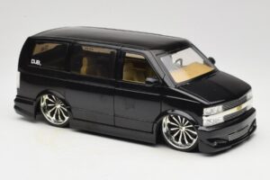 Chevrolet Astro Van Tuned Černý Jada 1:18 63122 Kov – obrázek 6 z 8