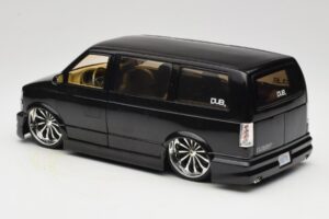 Chevrolet Astro Van Tuned Černý Jada 1:18 63122 Kov – obrázek 7 z 8
