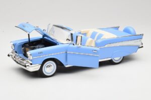 Chevrolet Bel Air Kabriolet Modrý Road Signature 1:18 55/1/0863 Kov – obrázek 2 z 8