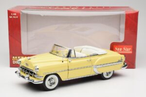 Chevrolet Bel Air Kabriolet Žlutý Sun Star 1:18 1712 Kov – obrázek 8 z 8