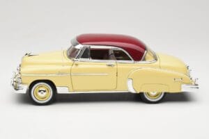 Chevrolet Bel Air Žlutý & Červený Motormax 1:18 73111 Kov – obrázek 4 z 8