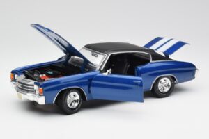 Chevrolet Chevelle SS 454 Modrý Maisto 1:18 531886 Kov – obrázek 2 z 8