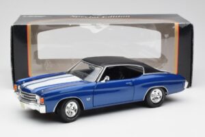 Chevrolet Chevelle SS 454 Modrý Maisto 1:18 531886 Kov – obrázek 8 z 8