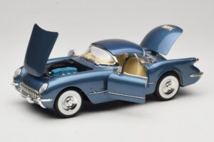 Chevrolet Corvette C1 Modrý Mira 1:18 6105 Kov – obrázek 2 z 8