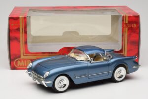 Chevrolet Corvette C1 Modrý Mira 1:18 6105 Kov – obrázek 8 z 8