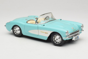 Chevrolet Corvette C1 Modrý & Bílý Bburago 1:18 3024-M2 Kov – obrázek 6 z 8