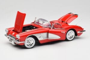 Chevrolet Corvette C1 Červený Motormax 1:18 73100TC Kov – obrázek 2 z 8