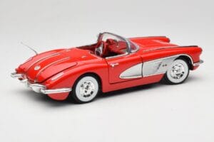 Chevrolet Corvette C1 Červený Motormax 1:18 73100TC Kov – obrázek 3 z 8