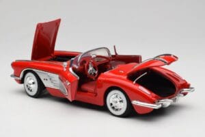 Chevrolet Corvette C1 Červený Motormax 1:18 73100TC Kov – obrázek 5 z 8