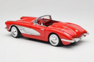 Chevrolet Corvette C1 Červený Motormax 1:18 73100TC Kov – obrázek 7 z 8