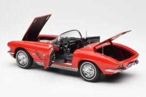 Chevrolet Corvette C1 Kabriolet Roman Červený AUTOart 1:18 71102 Kov – obrázek 5 z 8