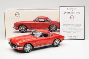 Chevrolet Corvette C1 Kabriolet Roman Červený AUTOart 1:18 71102 Kov – obrázek 8 z 8